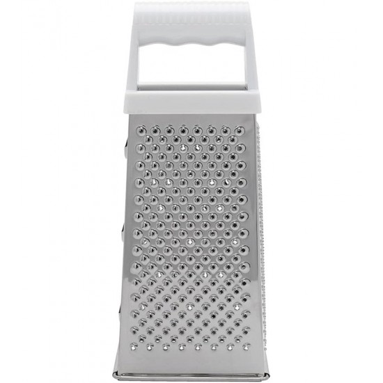 Ralador 4 Faces 22cm De Altura Quadrado Branco Aço Inox Mimo Style